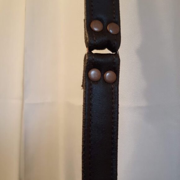 NEW Faux Leather Tooled Western Crossbody Satchel Purse bag Flip Top Sling Brown - Picture 5 of 13